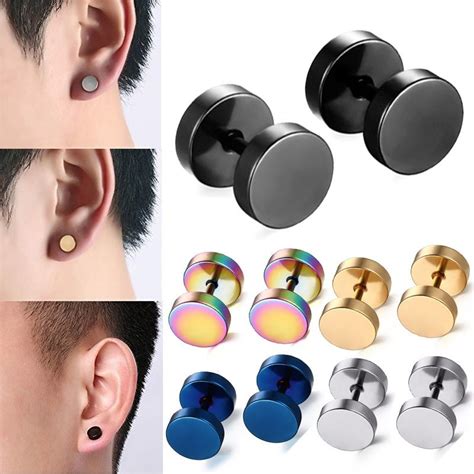 8 gauge tunnel plugs|8 gauge earrings for men.